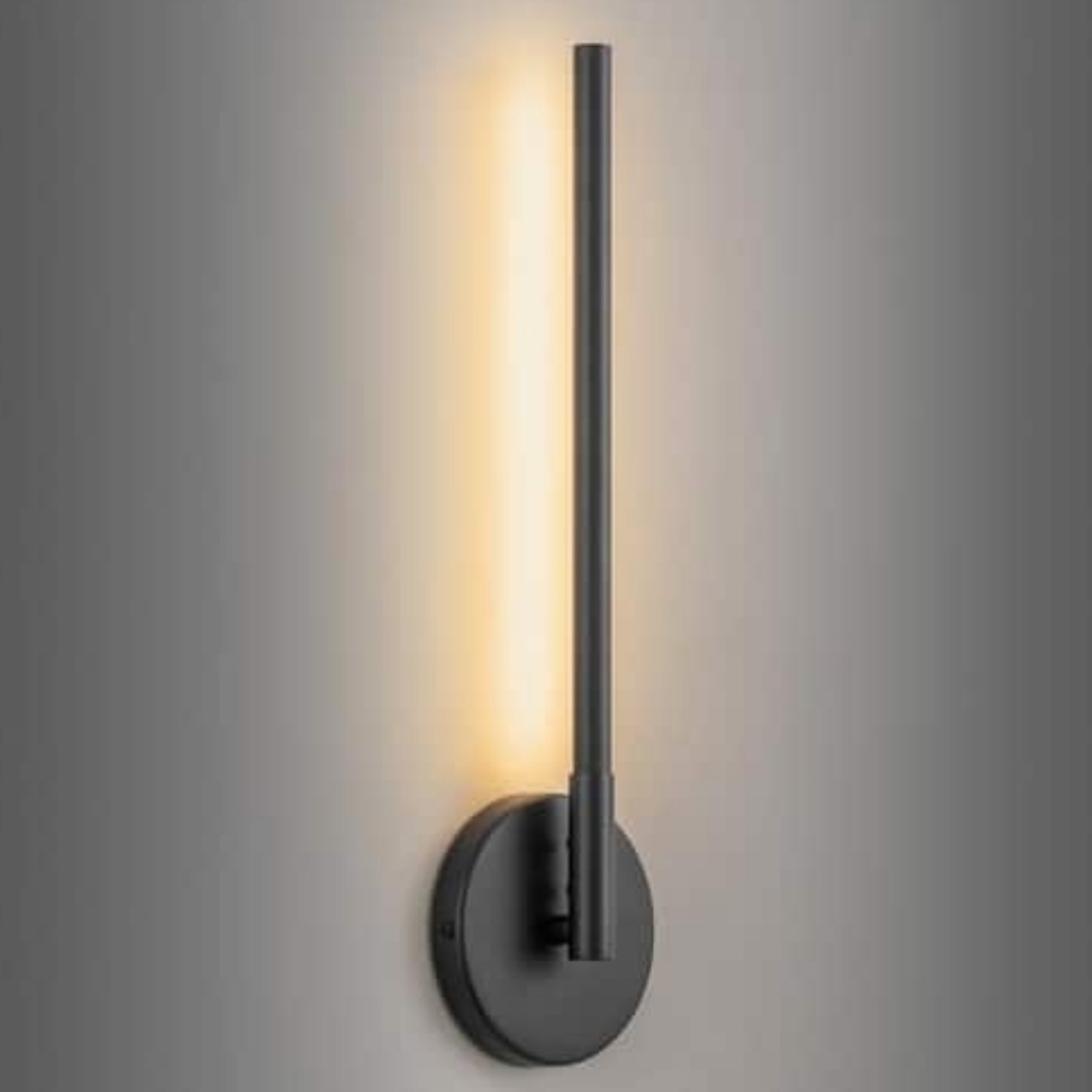 1-Light Black Modern LED Wall Sconce